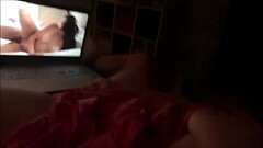 Busty Babe Fingering Herself While Watching Porn Thumb