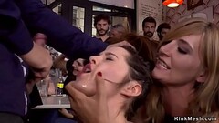 Mistress made babe fuck in public bar Thumb