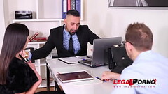 Business Seduced by Horny Milf Alyssia Kent For Hardcore DP Threesome GP063 Thumb
