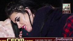 Clothed brit gets facial Thumb