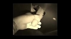 Blowjob, and handjob in toilets through a glory hole. Thumb
