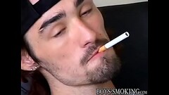 Hairy skaters Ian Madrox and Dustin Kilimin smoke &amp_ stroke Thumb