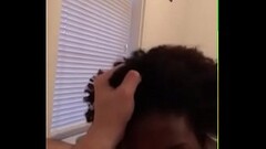 Horny black Haitian slut sucking and riding my white cock Thumb