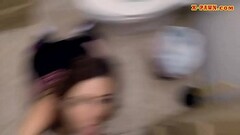 Hot babe gets banged in pawnshops toilet Thumb