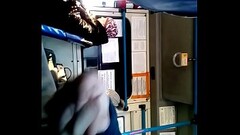 Jerk and cum in bus Thumb
