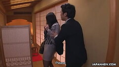 Japanese secretary is used by her boss at the restaurant Thumb