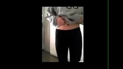young blonde teen with amazing body bates with her deo spray Thumb