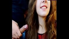 hot cute teen sucks cock on webcam Thumb
