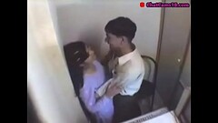 indian girl having fun with her boyfriend in internet cafe Thumb