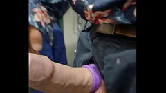 Wanking in the public toilet! Thumb