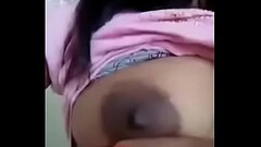 Indian girl showing her  boobs with dark juicy areola and nipples Thumb