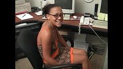 Black secretary gives her boss an huge and deep blowjob to get an offday Thumb