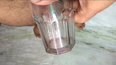 Desi Transeual Peeing in Glass Indian Shemale Thumb