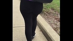 vouyer thick big bubble butt booty classmate candid ass jiggling while walking Thumb