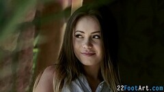 Horny babe gives footjob Thumb